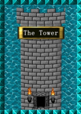 16bit Tarot - The Tower (4/10)