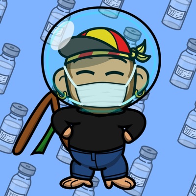Covid Space Monkey #140