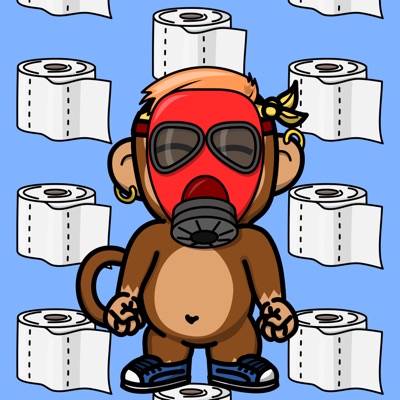 Covid Space Monkey #144
