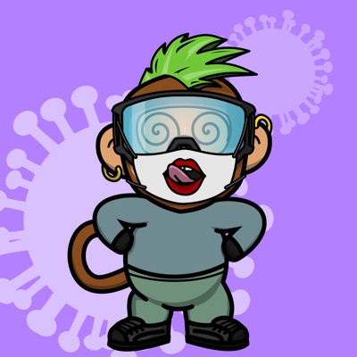 Covid Space Monkey #146